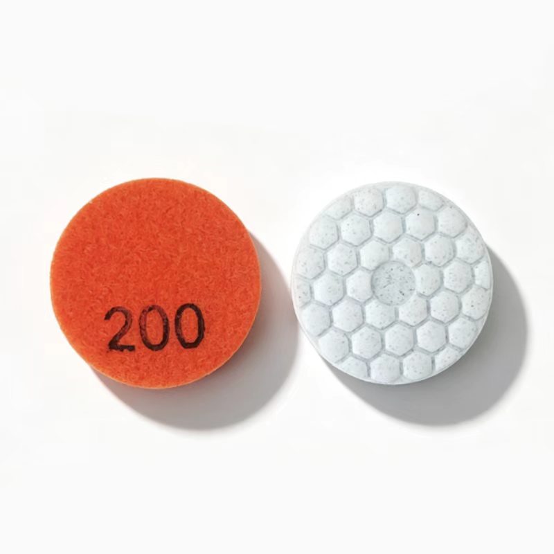 2 Inch Dry Diamond Polishing Pad Grit 200 Surface Refinement for Stone KAIYI