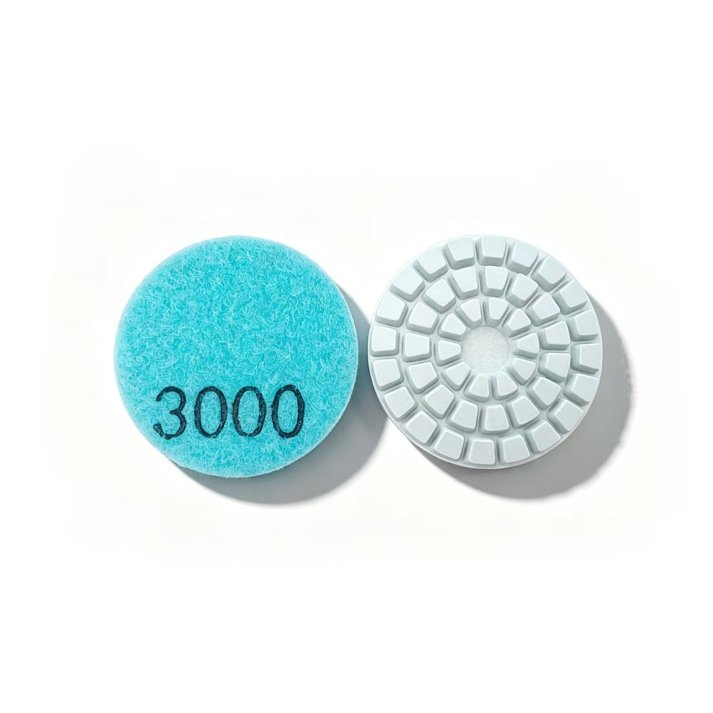 2" Wet Diamond Polishing Pad Grit 3000 Mirror Finish for Granite Marble Concrete | KAIYI