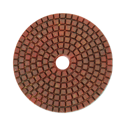KAIYI 4 Inch Metal Bond Diamond Polishing Pads Grit 50 100 200 for Marble Granite Ceramic Terrazzo