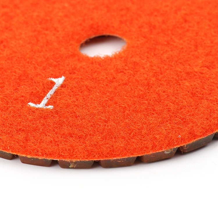 4 Inch Metal Bond Diamond Polishing Pad Hook Loop Backing for Angle Grinder KAIYI