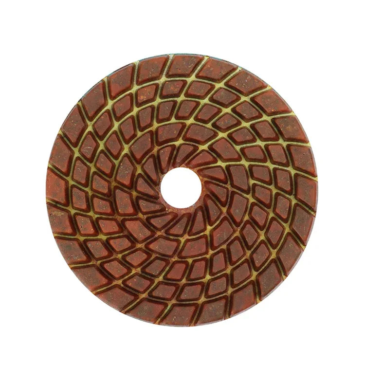 Factory direct 4-inch wet diamond polishing pads heavy-duty for concrete floor grinding high-gloss finishing | KAIYI
