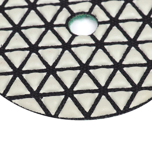 Professional 3 inch dry polishing disc with heat-resistant resin bond prevents burning on stone