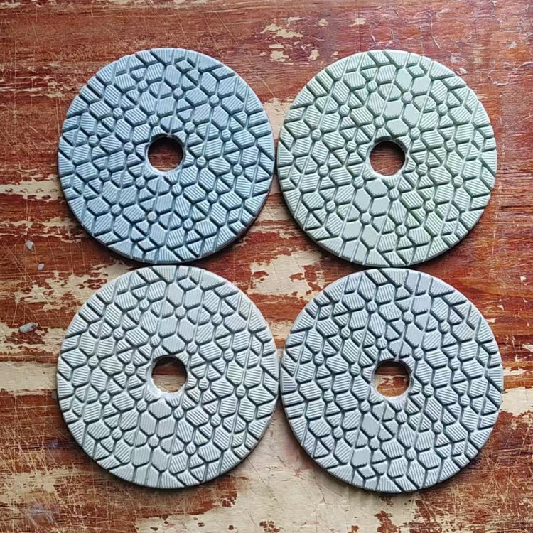 4" Super Flexible 5-Step Diamond Polishing Pads for Granite — Model 34 | KAIYI