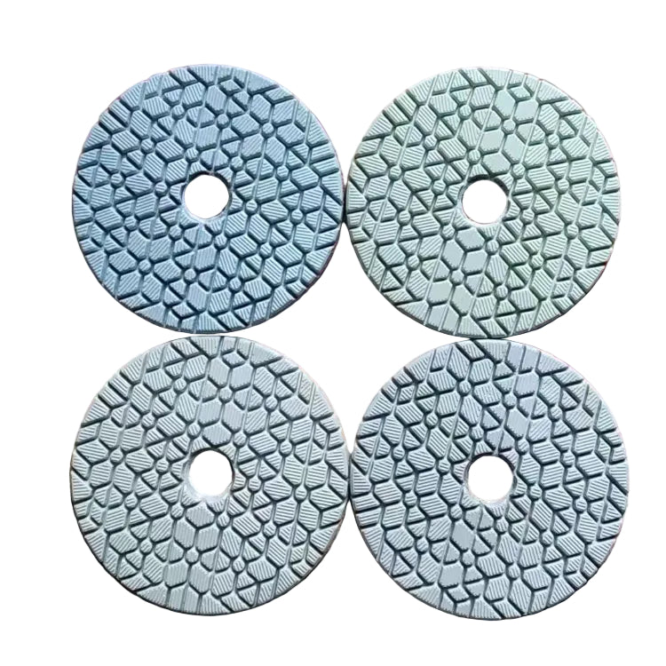 4" Super Flexible 5-Step Diamond Polishing Pads for Granite — Model 34 | KAIYI