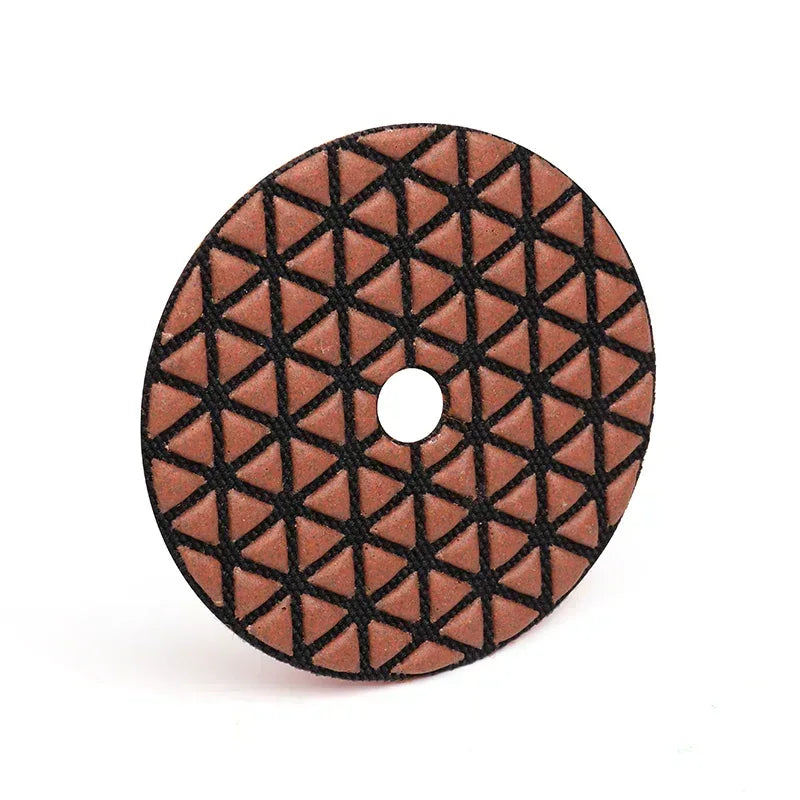 Dry stone polishing pad 3-inch complete kit grit 50-3000 top view | KAIYI