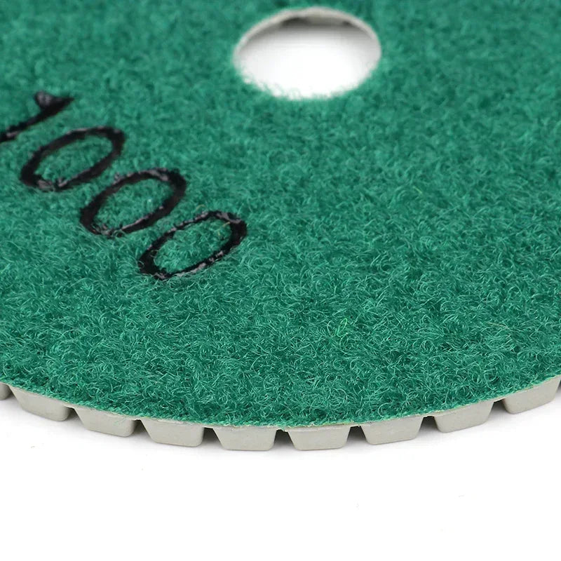 Wet granite marble quartz polishing pad 4-inch complete kit grit 50-3000 laid flat | KAIYI